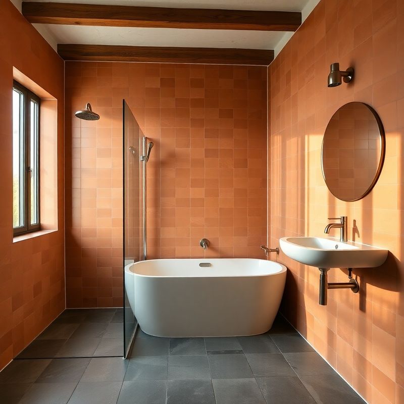 Baño reformado con cerámica artesanal