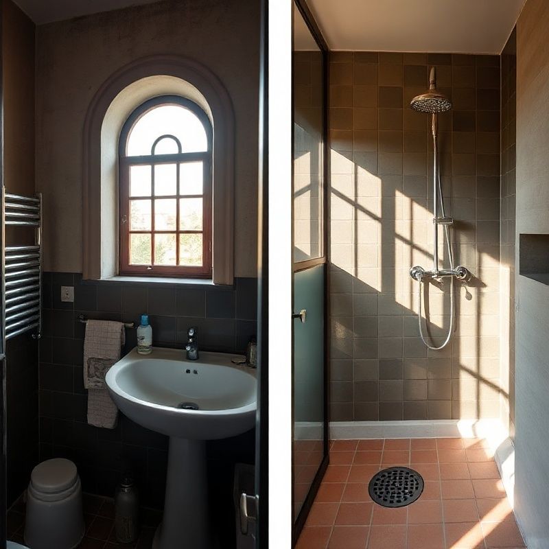 Antes y después de un baño reformado en Barcelona
